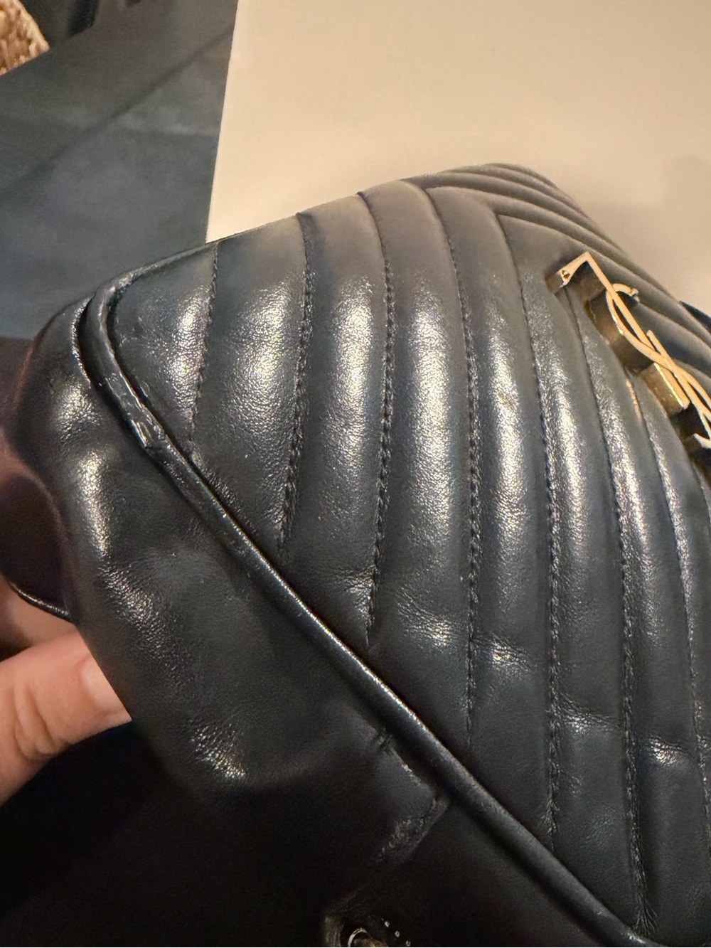 Saint Laurent Lou Camera Bag Matelasse Chevron w/COA - Picture 10 of 17